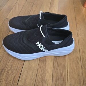 HOKA Black and White Running Shoes